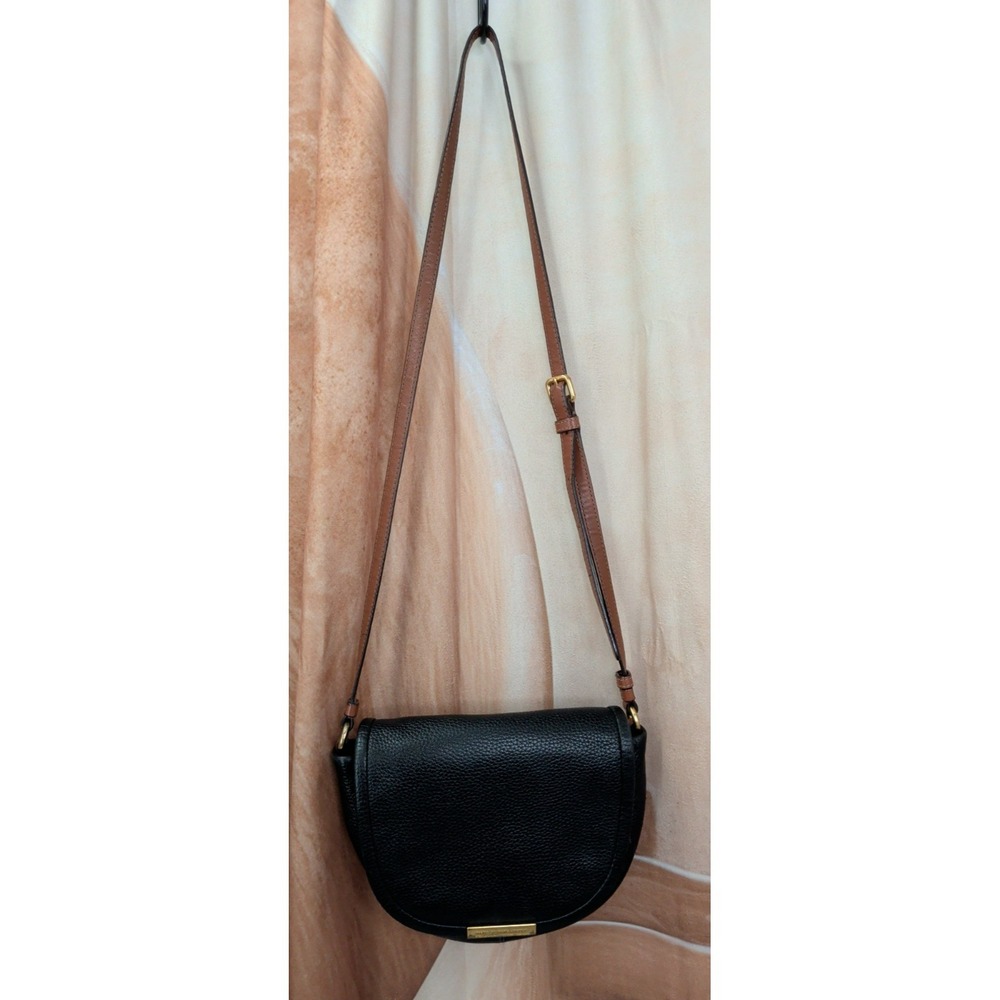 Marc Jacobs Luna Black Pebble Leather Crossbody Bag